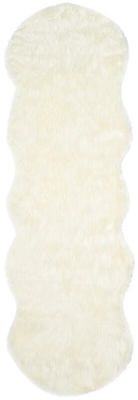 Safavieh Faux Sheep Skin Fss117A Ivory Shag Area Rug