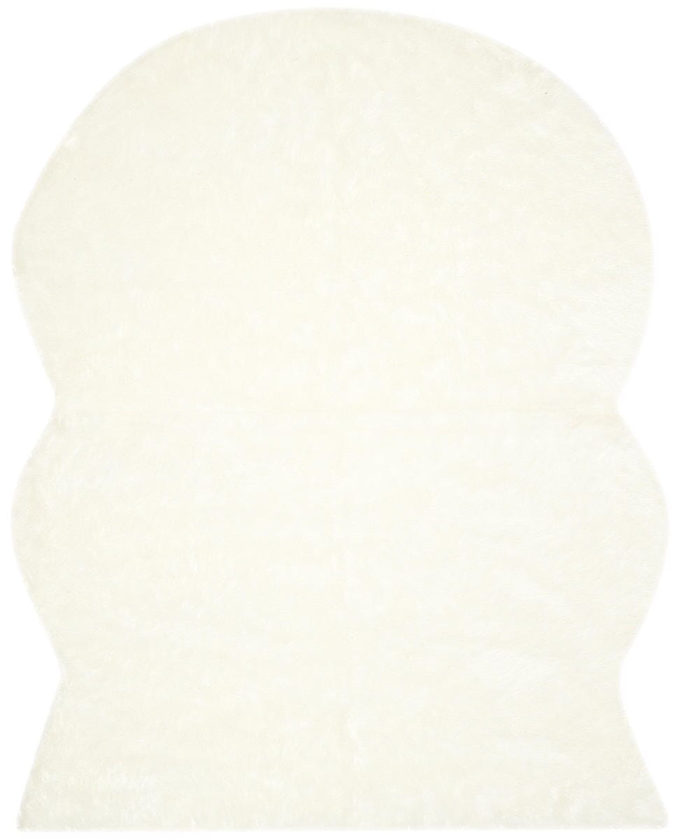 Safavieh Faux Sheep Skin Fss117A Ivory Shag Area Rug