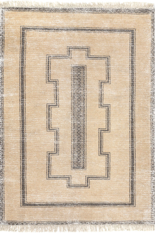 Nuloom Marlo Tribal Hand Woven Nma3488A Beige Area Rug