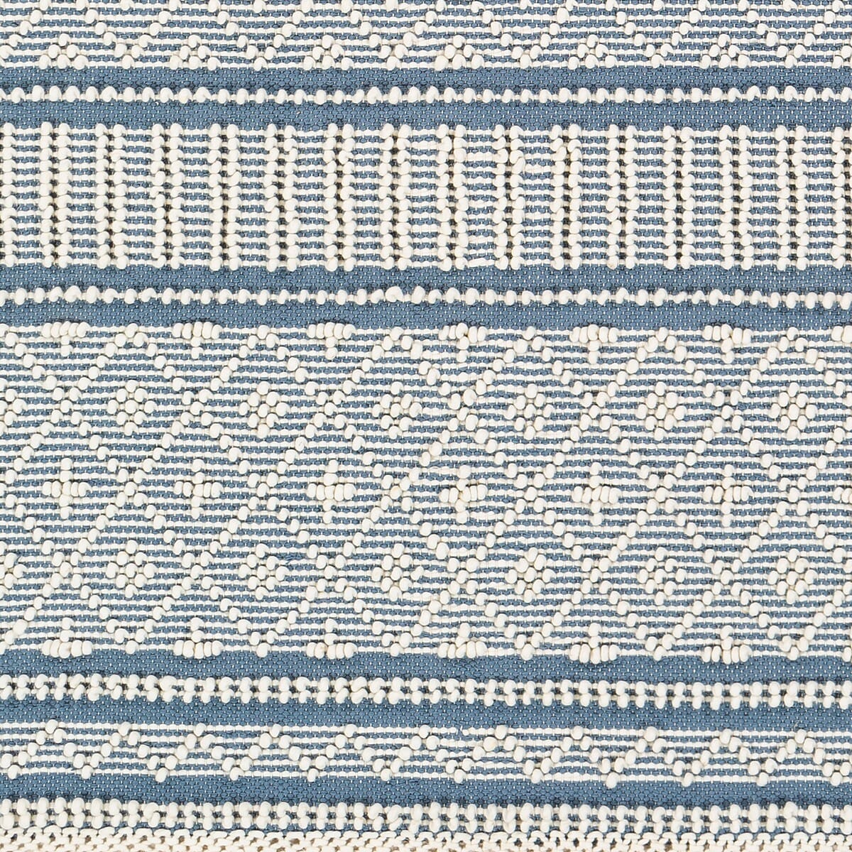 Surya Farmhouse Tassels Fts-2301 Denim, White Moroccan Area Rug