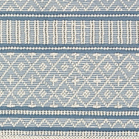 Surya Farmhouse Tassels Fts-2301 Denim, White Moroccan Area Rug