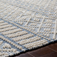 Surya Farmhouse Tassels Fts-2301 Denim, White Moroccan Area Rug