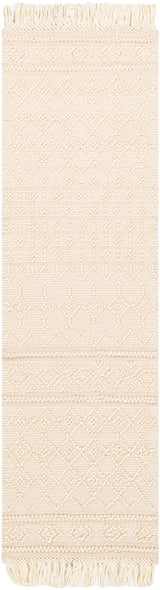 Surya Farmhouse Tassels Fts-2305 White, Beige Rugs.