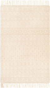 Surya Farmhouse Tassels Fts-2305 White, Beige Rugs.
