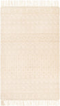 Surya Farmhouse Tassels Fts-2305 White, Beige Rugs.