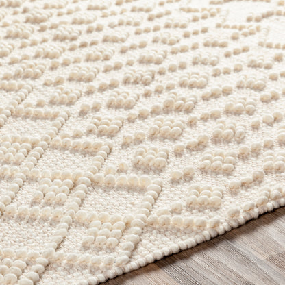 Surya Farmhouse Tassels Fts-2305 White, Beige Area Rug