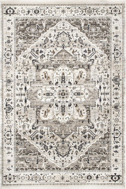 Nuloom Oliveira Floral Nol1523A Beige Area Rug