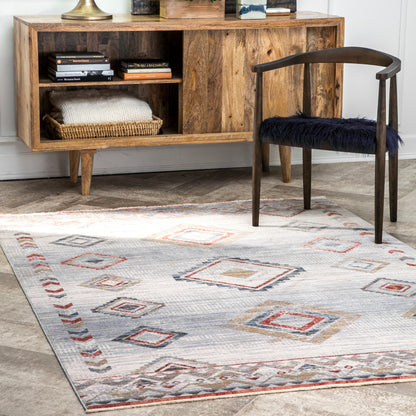 Nuloom Alondra Tribal Nal2394A Ivory Area Rug