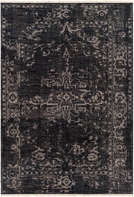 Surya Festival Fvl-1010 Black, Medium Gray, Cream Rugs.