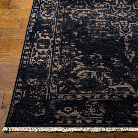 Surya Festival Fvl-1010 Black, Medium Gray, Cream Rugs.