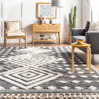 Nuloom Saveah Moroccan Nsa2941A Gray Area Rug