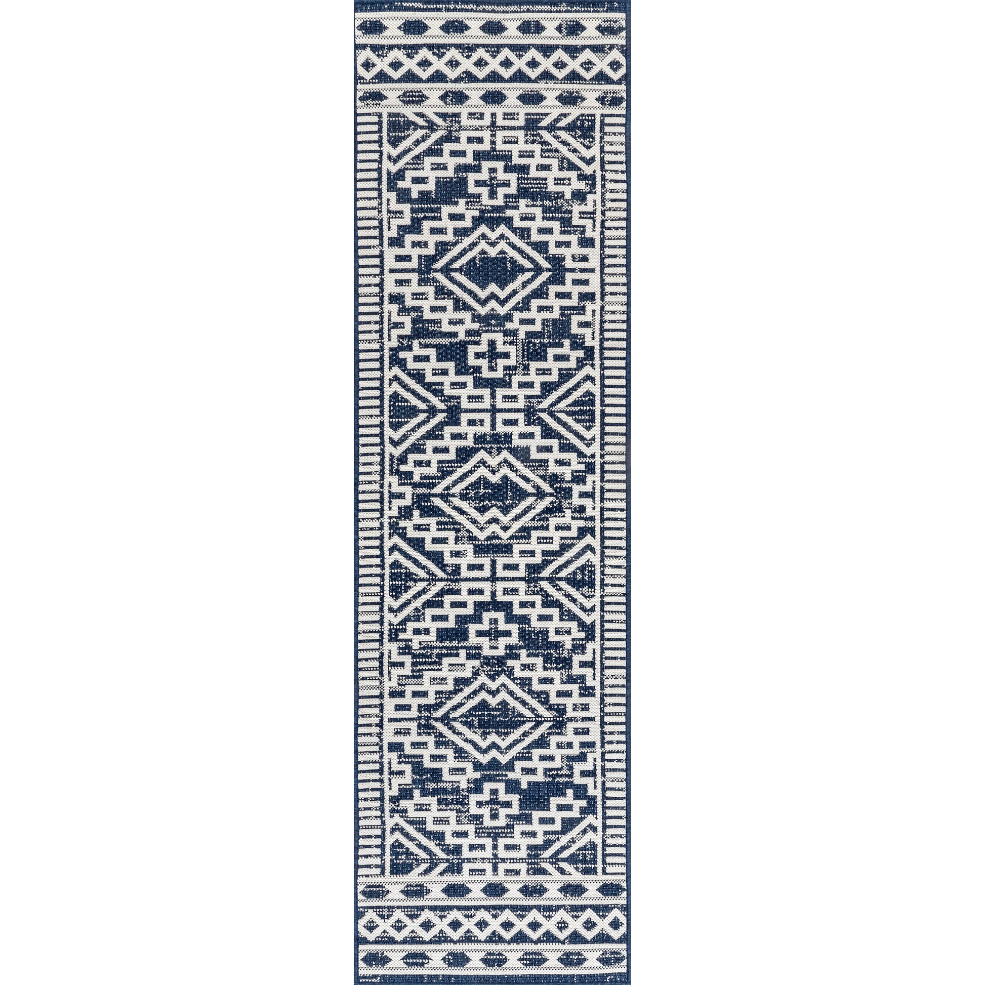 Nuloom Cari Moroccan Tribal Nca1807D Navy Area Rug