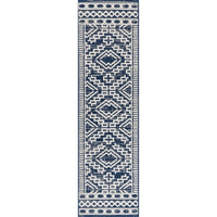 Nuloom Cari Moroccan Tribal Nca1807D Navy Area Rug