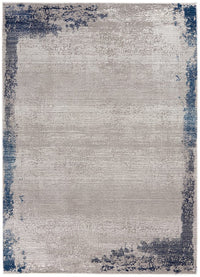 Nourison Etchings Etc01 Grey / Navy Area Rug