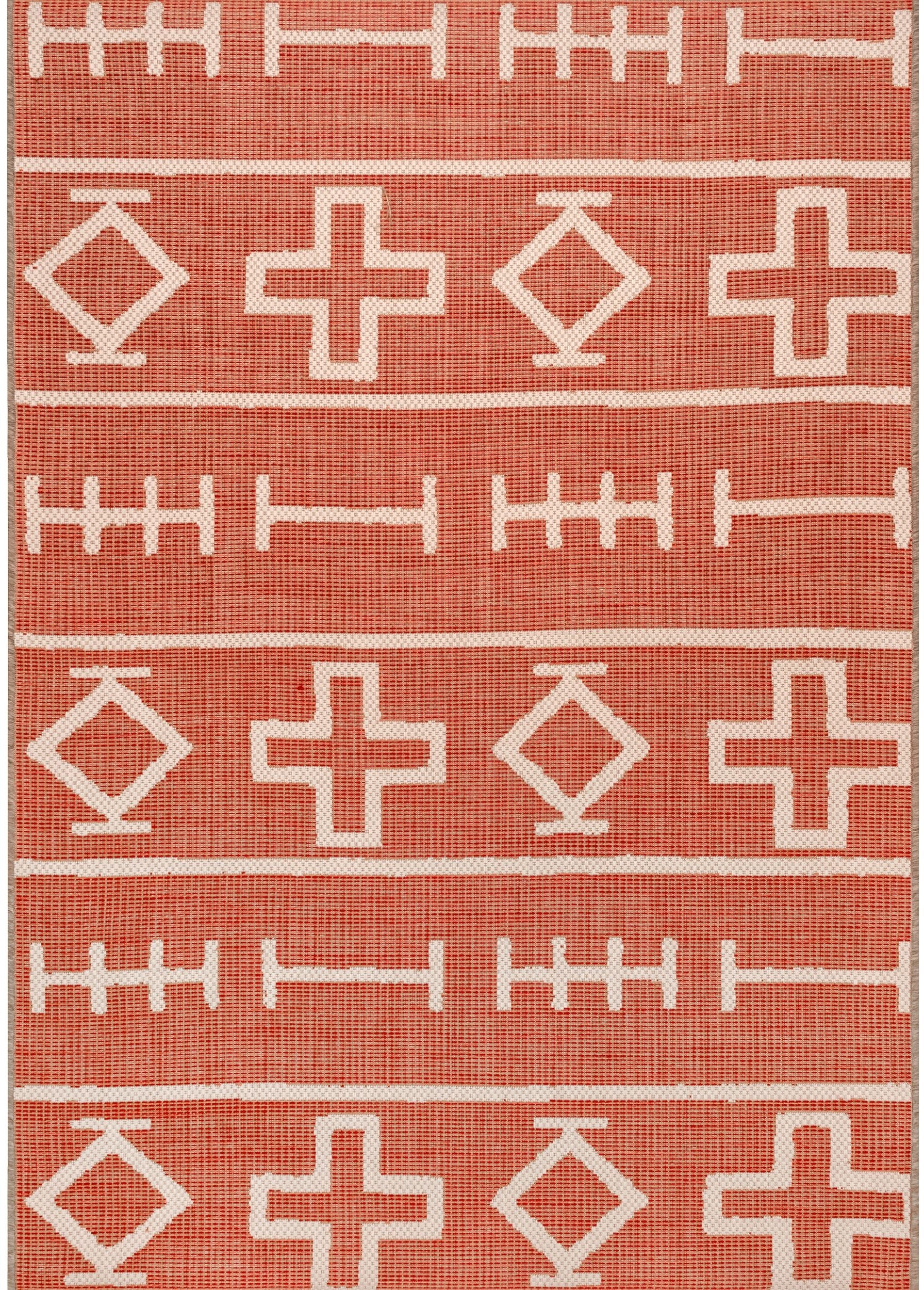 Nuloom Holland Ethnic Symbols Nho2838C Rust Area Rug