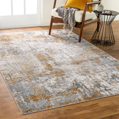 Surya Firenze Fze-2301 Camel, Gray, Light Gray, Charcoal Area Rug