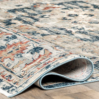 Nuloom Josephine Winged Cartouche Njo2380A Gray Area Rug