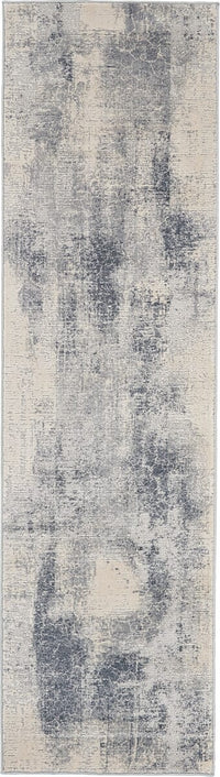 Nourison Rustic Textures Rus02 Blue / Ivory Organic / Abstract Area Rug