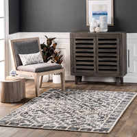 Nuloom Trena Tribal Ntr2082A Dark Gray Area Rug