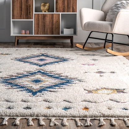 Nuloom Jocelyn Tribal Njo2983A Blue Area Rug