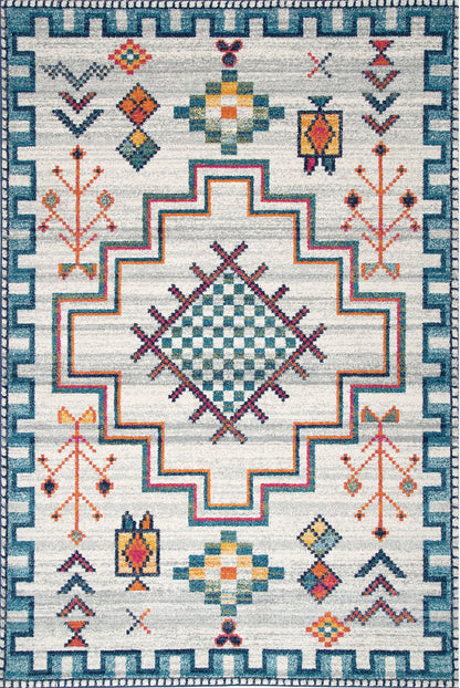 Nuloom Richelle Tribal Nri3152A Blue Area Rug