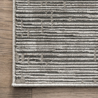 Nuloom Helene Pin Stripe Nhe1456B Gray Area Rug