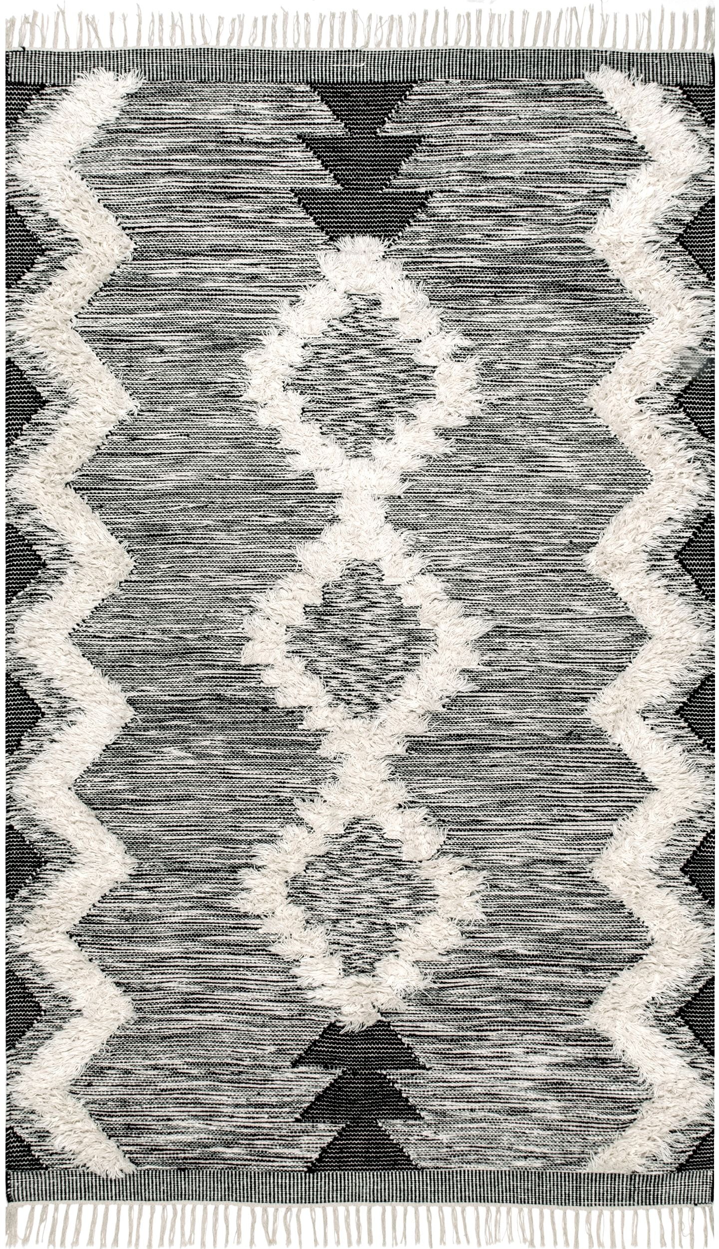 Nuloom Yareli Helix Nya3330A Black And White Area Rug