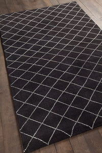 Chandra Gaia Gai-10900 Black Geometric Area Rug