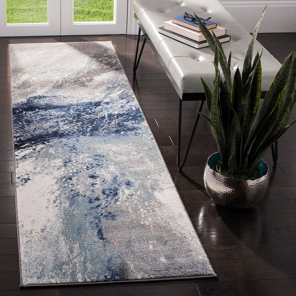 Safavieh Galaxy Gal117M Blue / Grey Organic / Abstract Area Rug