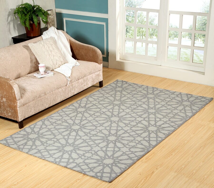 Dynamic Galleria 7862 Silver Geometric Area Rug