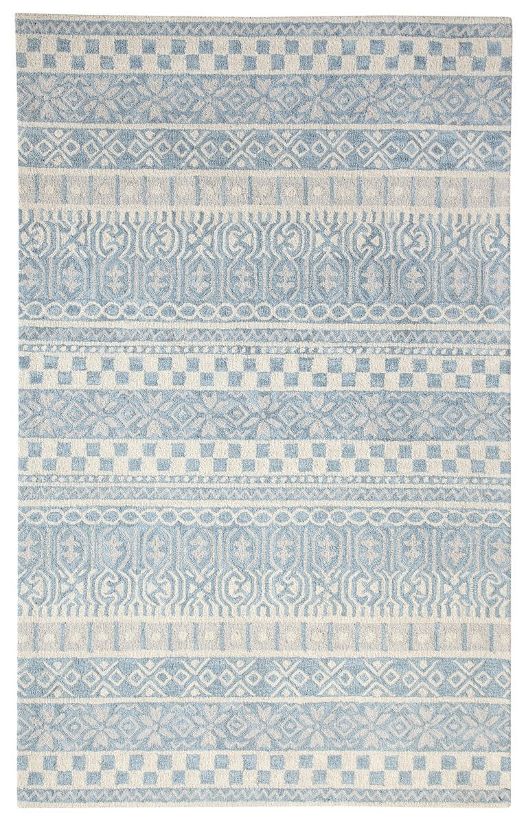 Dynamic Galleria 7863 Blue Striped Area Rug