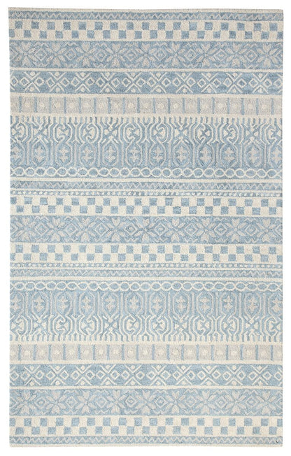 Dynamic Galleria 7863 Blue Striped Area Rug