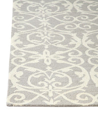 Dynamic Galleria 7864 Silver Damask Area Rug