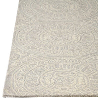 Dynamic Galleria 7866 Silver Damask Area Rug