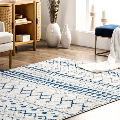 Nuloom Moroccan Blythe Nmo3123G Light Blue Area Rug