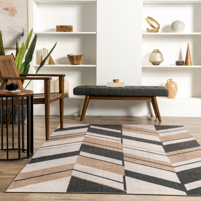 AreaRugs.com Wavaj Nwa1302A Beige Area Rug