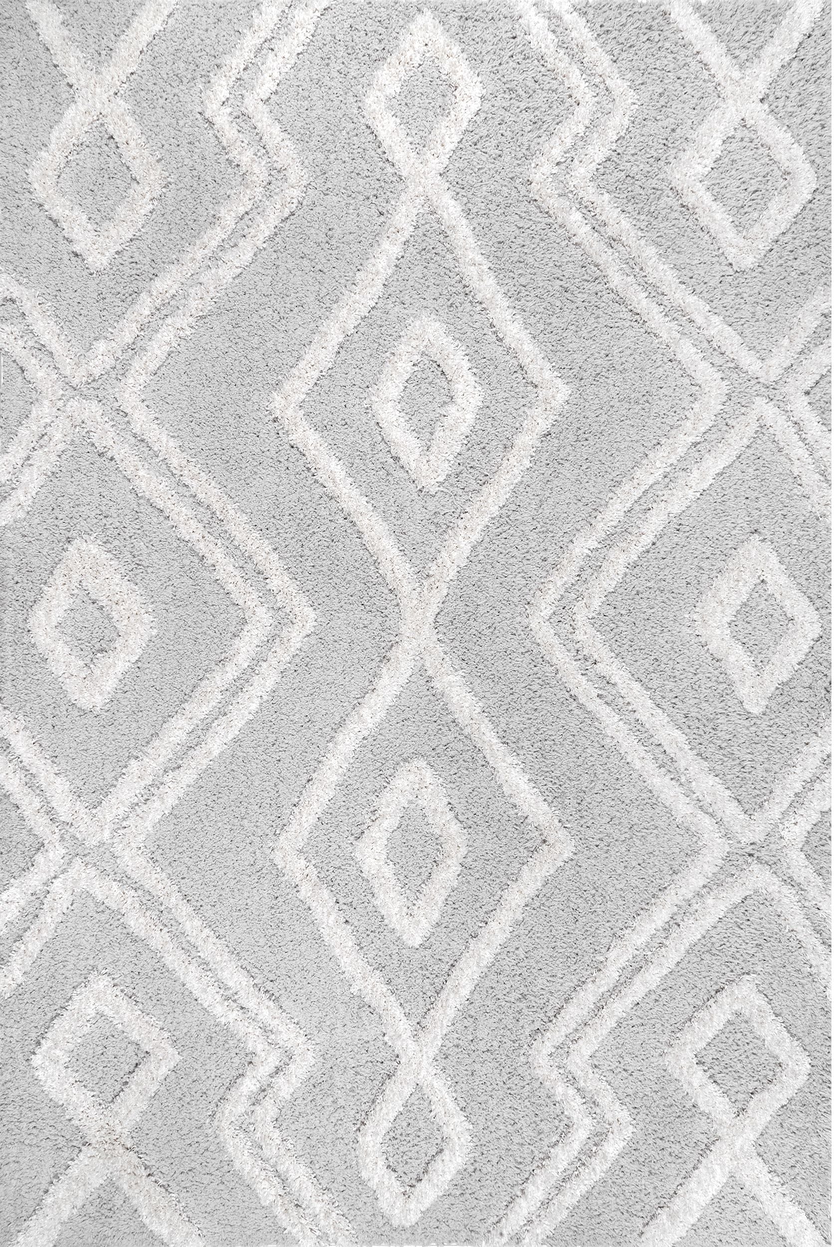 Nuloom Vivianne Moroccan Nvi2415A Light Gray Area Rug