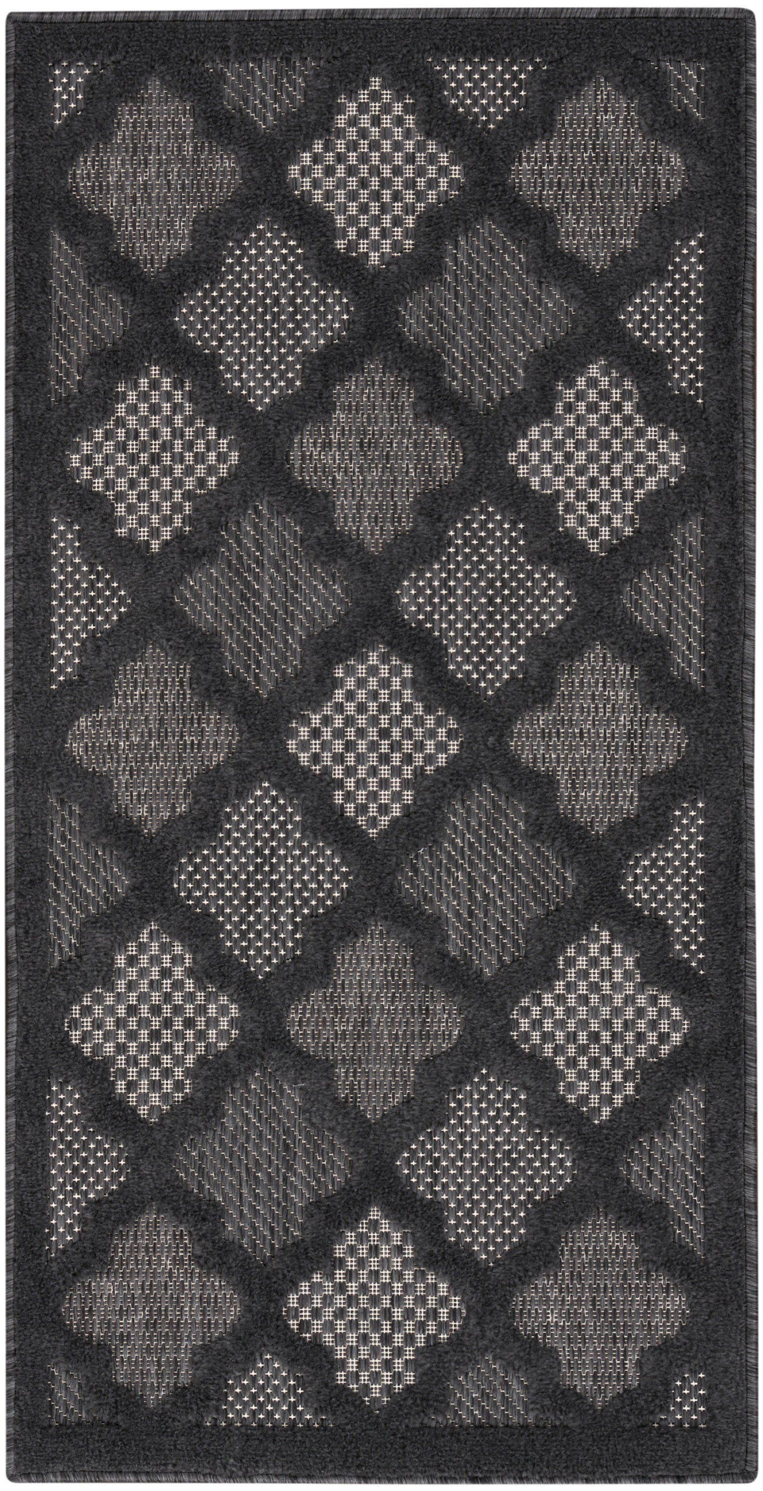 Nourison Easy Care Nes01 Charcoal/Black Area Rug