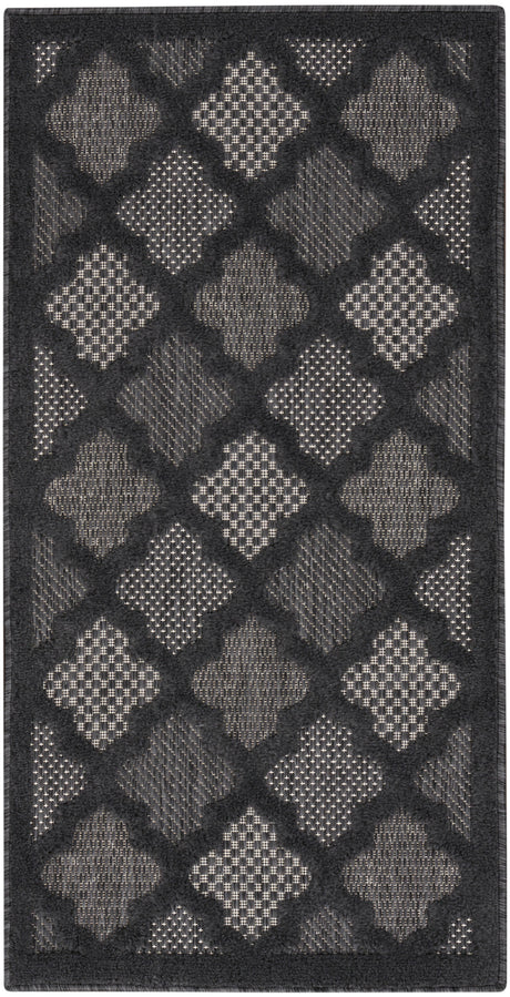 Nourison Easy Care Nes01 Charcoal/Black Rug.