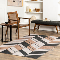 AreaRugs.com Wavaj Nwa1302A Beige Area Rug