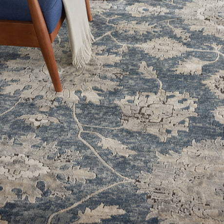 Nourison Quarry Qua06 Blue/Beige Area Rug