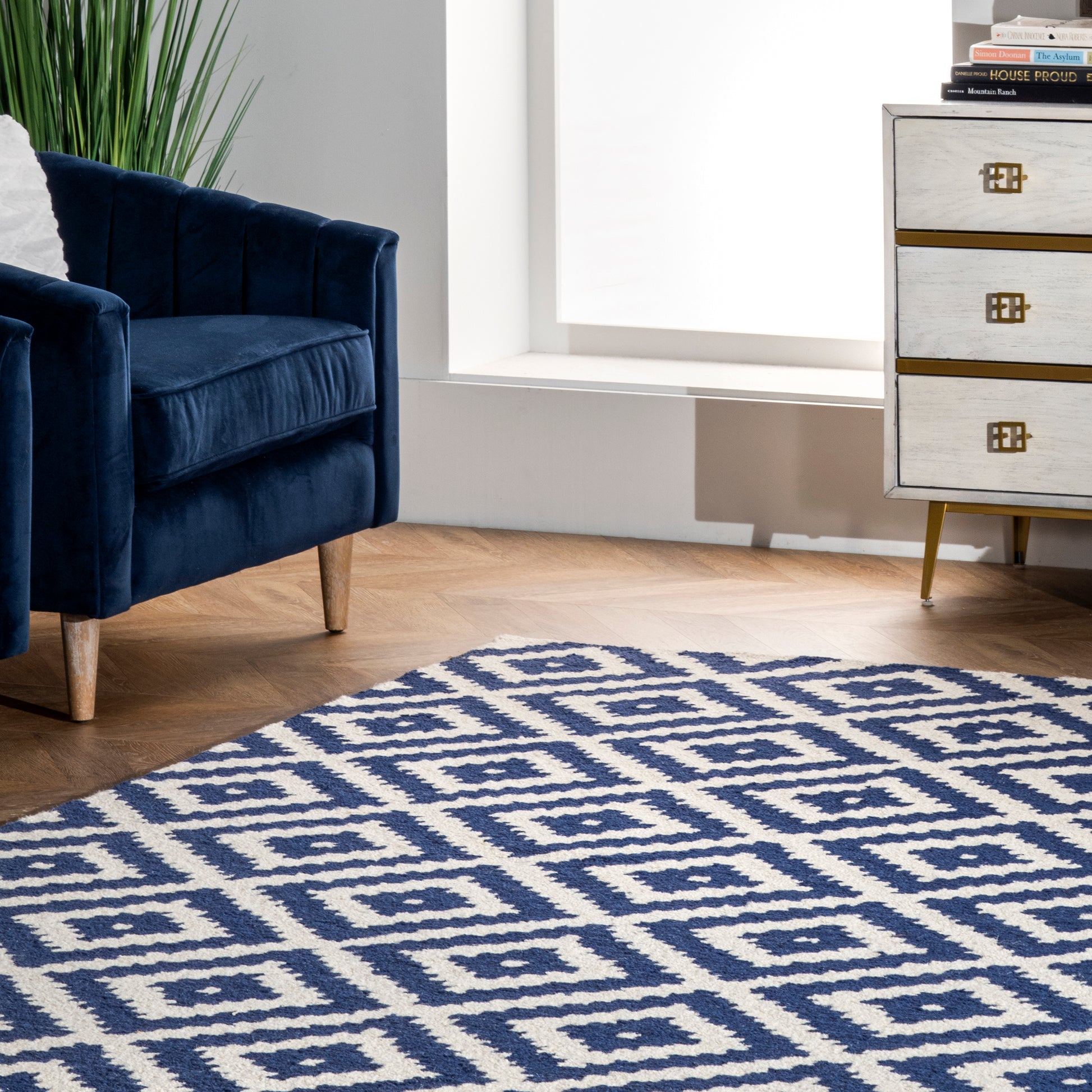 Nuloom Kellee Nke2745F Navy Area Rug