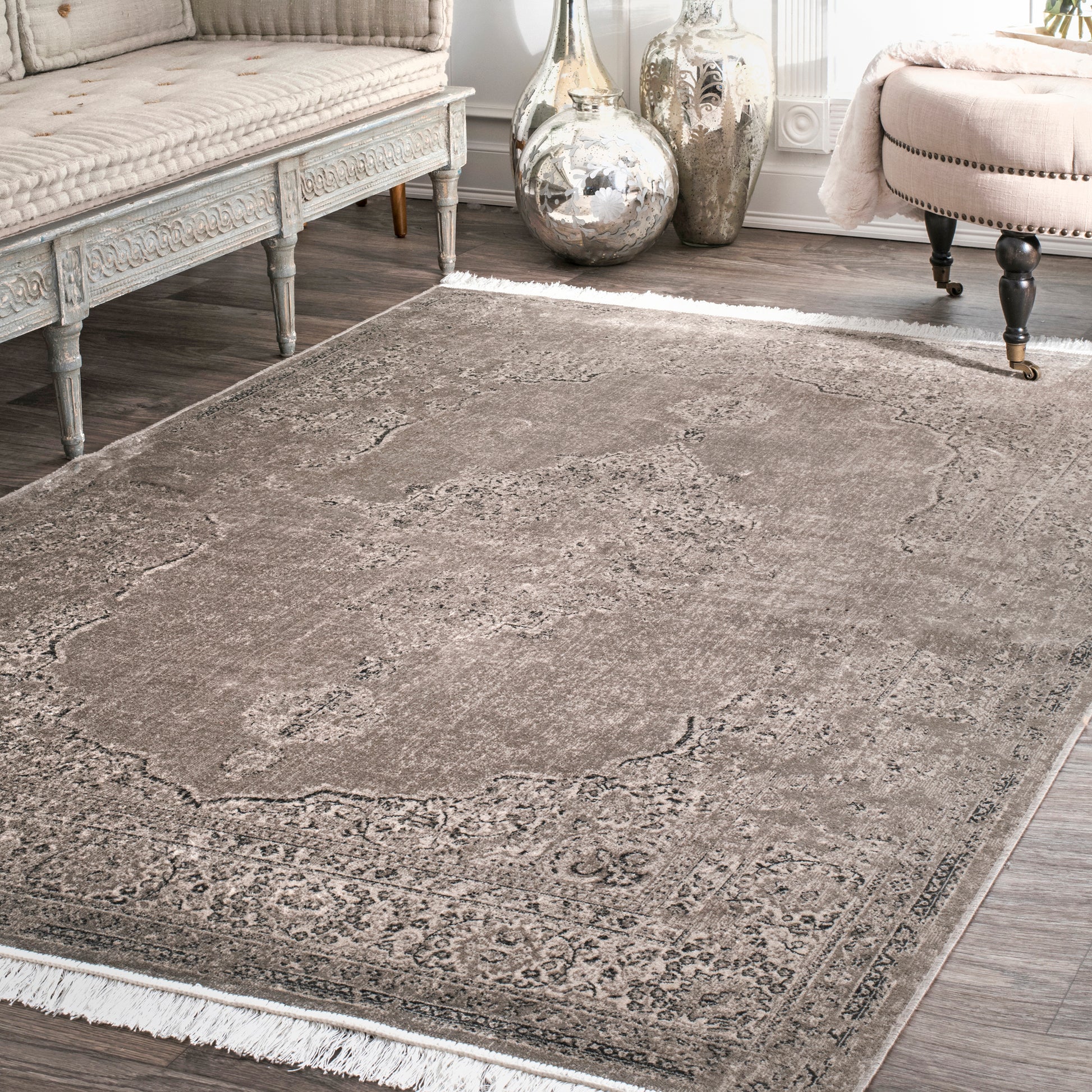 Nuloom Vintage Cantrell Nvi1631D Light Brown Area Rug