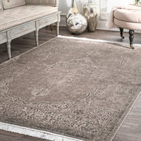 Nuloom Vintage Cantrell Nvi1631D Light Brown Area Rug