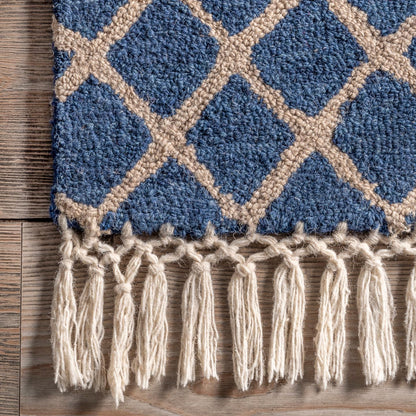 Nuloom Emmeline Trellis Nem2702B Blue Area Rug