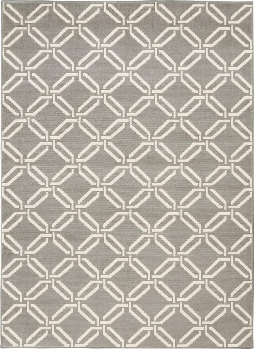 Nourison Jubilant Jub17 Grey Geometric Area Rug