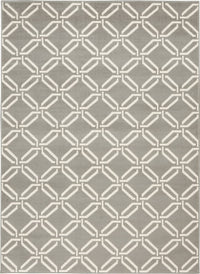 Nourison Jubilant Jub17 Grey Geometric Area Rug