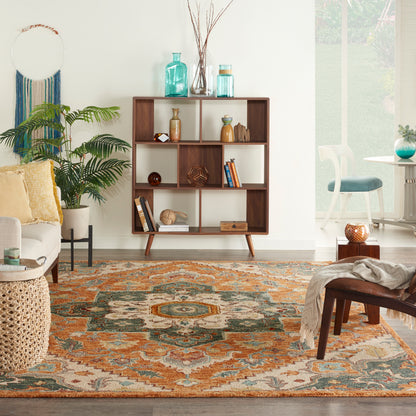 Nourison Bahari Bah02 Rust Area Rug