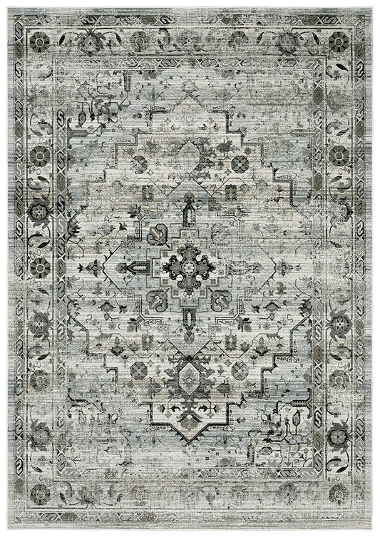 Oriental Weavers Sphinx Gemini 020Z2 Grey/ Blue Area Rug