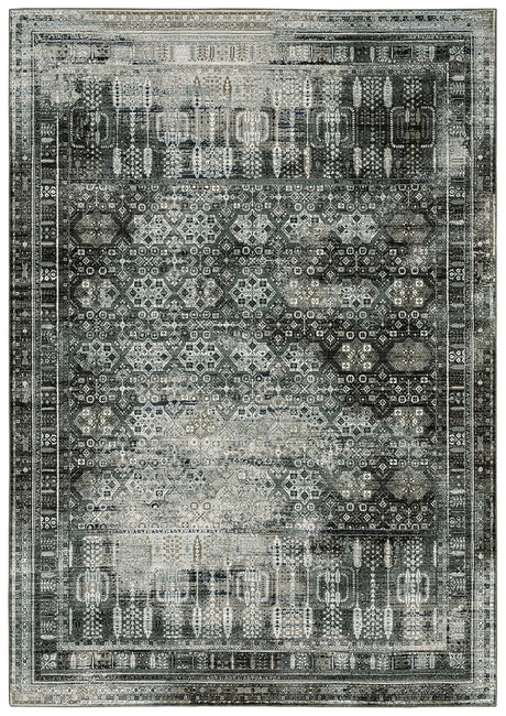 Oriental Weavers Gemini 070N2 Charcoal/ Grey Rug.